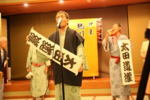 加藤隊員の道灌はご愛敬