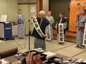 武藤隊員は司会兼道灌