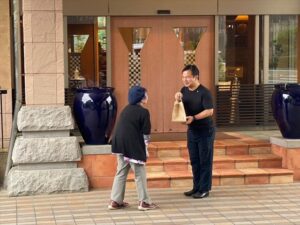 嶋田社長が自らお出迎え